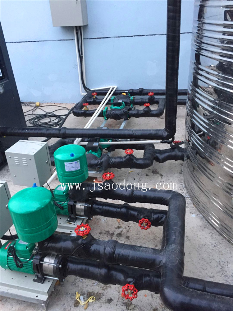 揚州晶櫻光電宿舍樓熱水系統(tǒng)