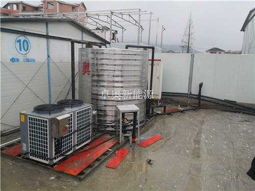 杭州臨安工地項目部十噸空氣能項目